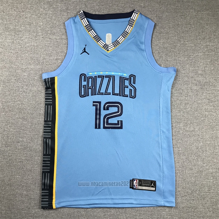 Camiseta Nino Memphis Grizzlies Ja Morant #12 Statement 2022-23 Azul